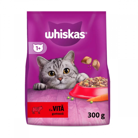 Pisică Adult - Hrana Uscata Pisici WHISKAS Adult Vita si Ficat 300g