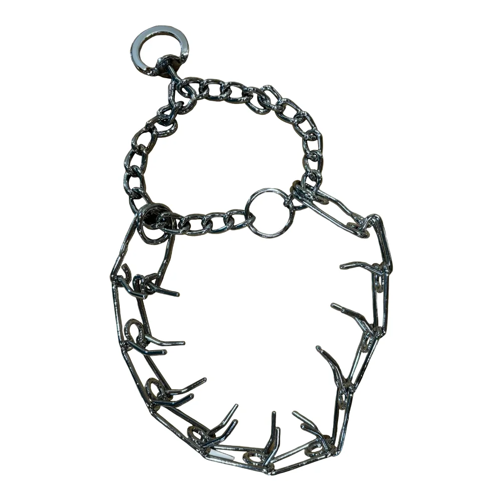Câini - 4DOG Zgardă de Forță pentru Câine, Metal, Nr. 2, 4.0 mm/9 zale