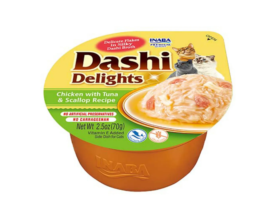 CHURU Dashi Delights, Hrana Umeda Pisica Adult, Pui, Ton si Scoici, 70g (Termen redus - 26.06.2025)