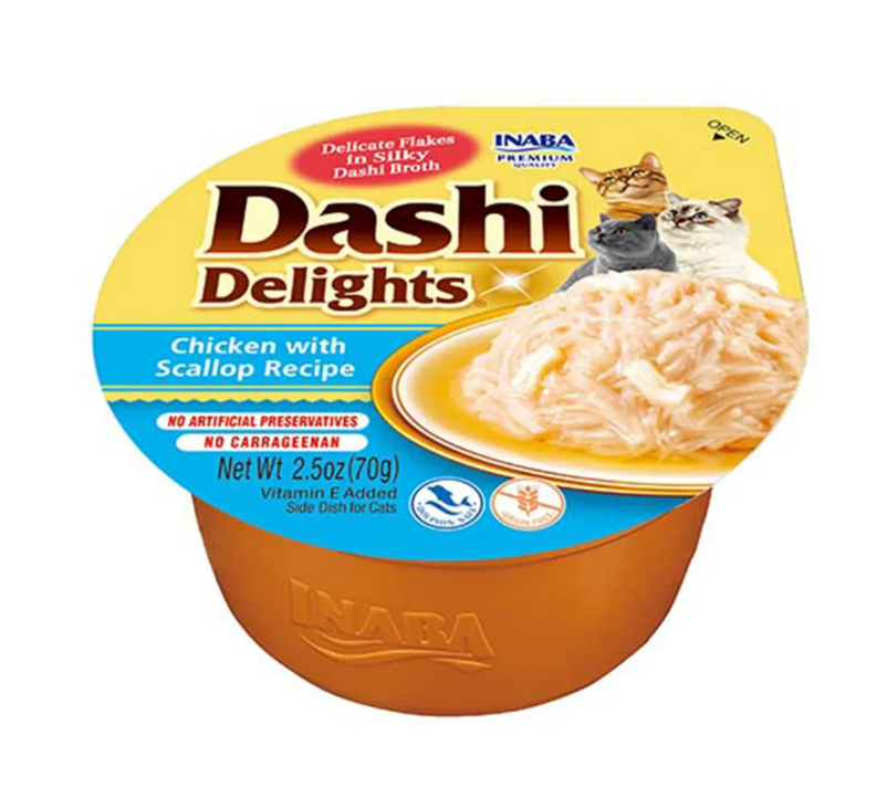 CHURU Dashi Delights, Hrana Umeda Pisica Adult, Pui si Scoici, 70g (Termen redus - 22.06.2025)
