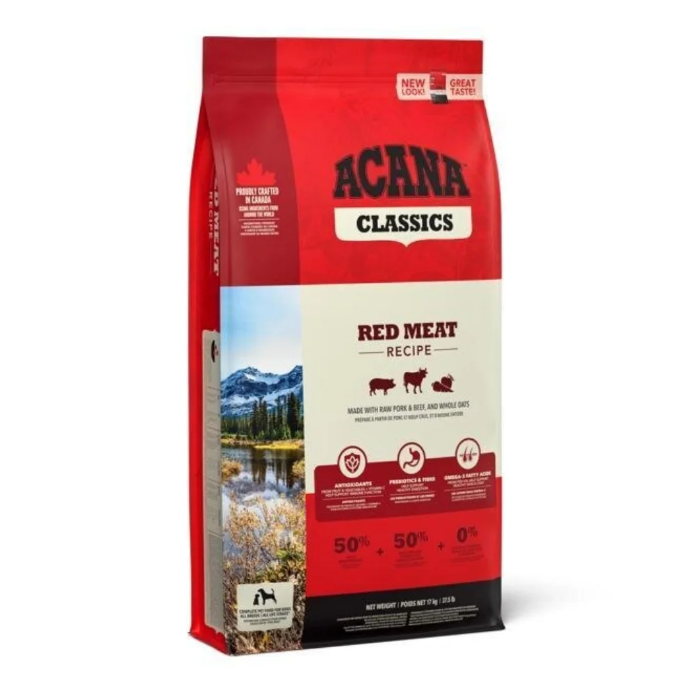 ACANA Classic Red, Hrana Uscata Caine Adult, Vita, Miel si Porc, 14,5kg
