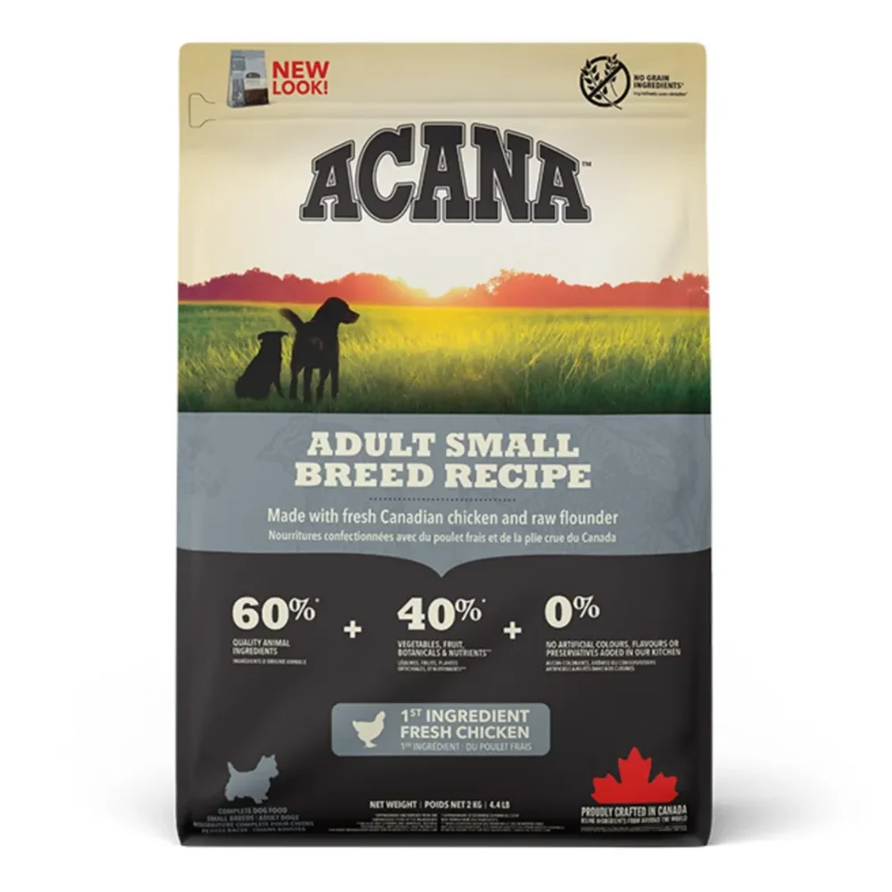 ACANA Heritage, Hrana Uscata Caine Adult, Talie Mica, 6kg