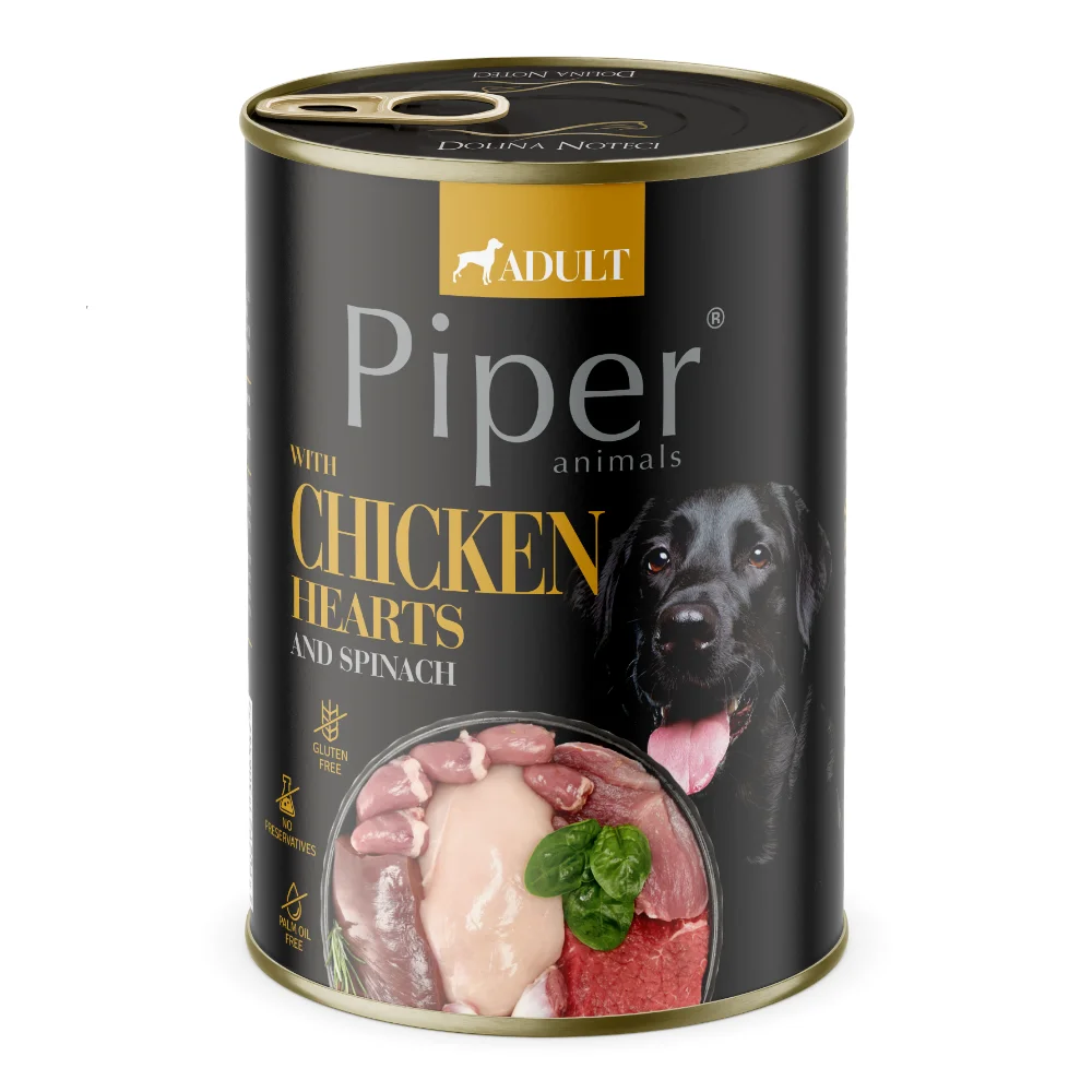 Hrana Umeda Caini PIPER Inima de Pui si Spanac 400g