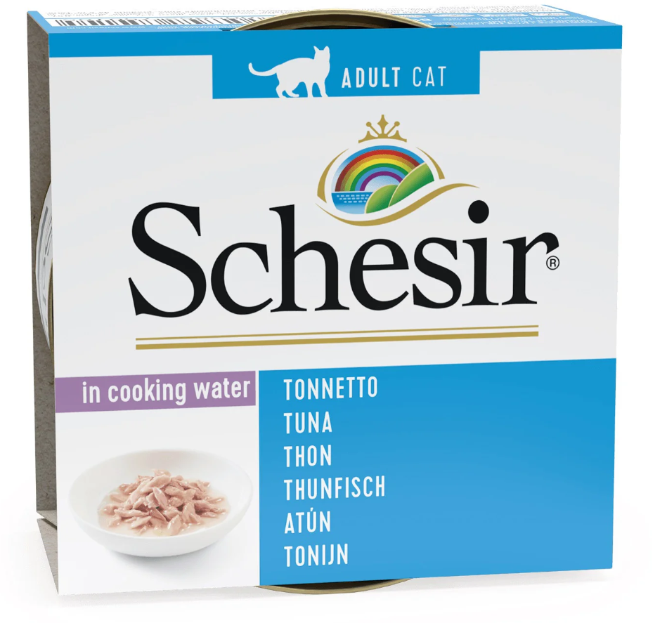 Hrană Umedă Pisică Adult, SCHESIR, Conservă, Ton în Suc Propriu, 85g