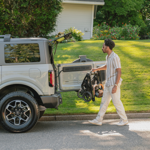 Cadru carucior pentru animale de companie Roscoe Chocolate destinat sistemului de protectie Maeve [12]