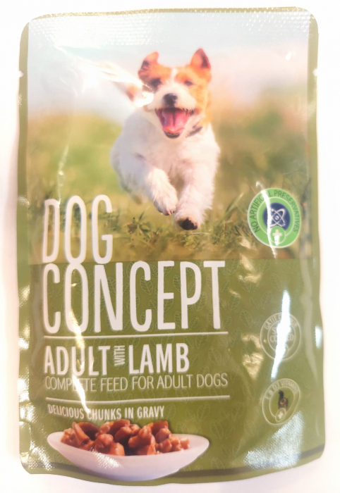 Dog Concept – Hrană umedă pentru câini, Plic Miel, 100g [2]