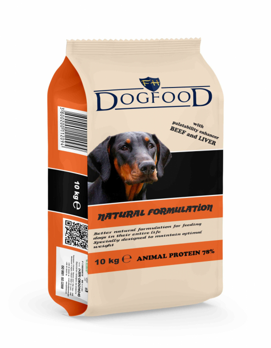 DOG FOOD Ljubimetz, Hrană uscată pentru câini Adulți, cu Vită & Ficat, 10kg [1]