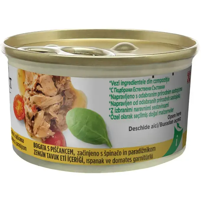 Gourmet Nature’s Creations, Hrană Umedă pentru Pisici, Pui cu Spanac & Roșii, 85g [2]