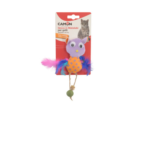 Jucărie pentru Pisici, Camon, Bufniță cu Catnip și Matatabi, 10 cm [1]