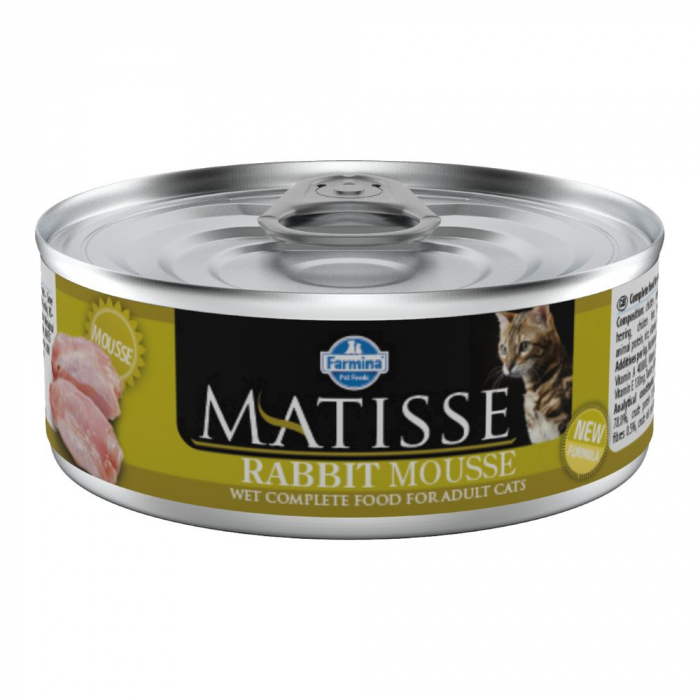 MATISSE Mousse Iepure 85g - Hrana Umedă pentru Pisici Adulte, Pate cu Iep [1]