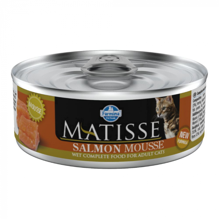 MATISSE Mousse Somon 85g - Hrana Umedă pentru Pisici Adulte, Pate cu Somon [1]