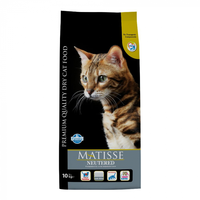 MATISSE Sterilised 10kg - Hrana Uscată pentru Pisici Adulte Sterilizate, cu Pui [1]