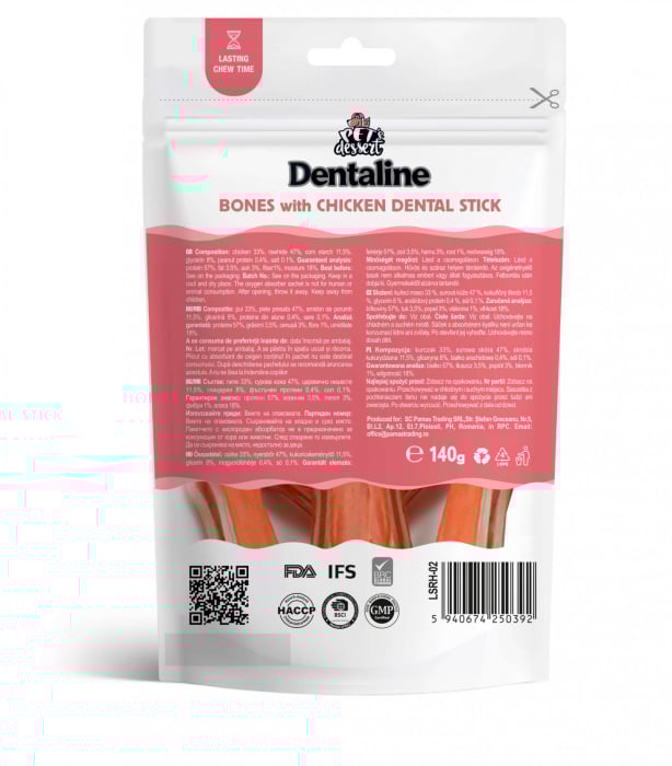 Pet’s Dessert Dentaline Oase cu Pui – Recompense dentare pentru câini 140g [2]