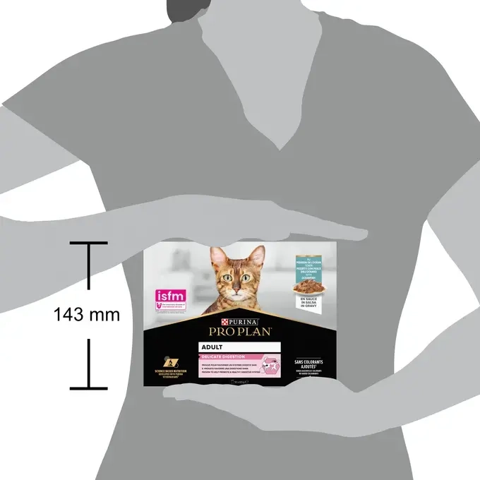 Purina PRO PLAN Delicate Digestion cu Pește Oceanic în Sos – Hrană umedă pentru pisici sensibile [3]