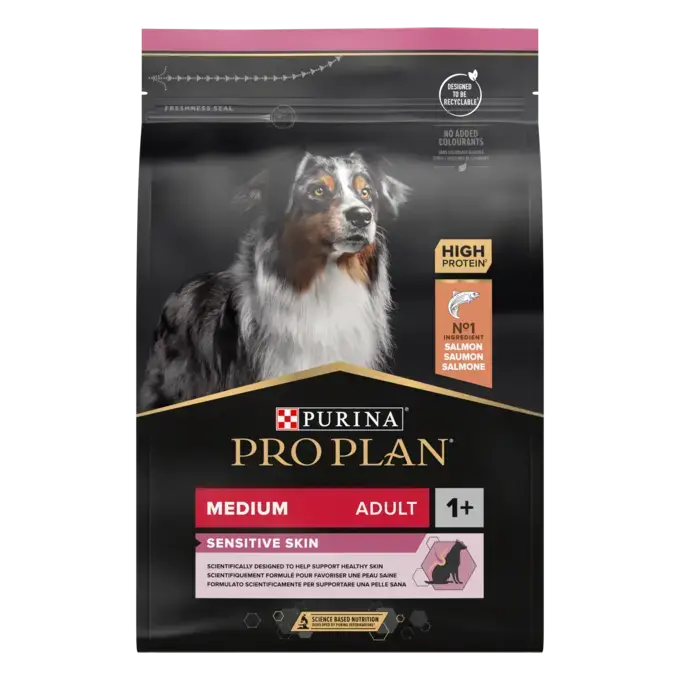 Purina PRO PLAN Sensitive Skin Medium Adult cu Somon – hrană uscată pentru câini [3]