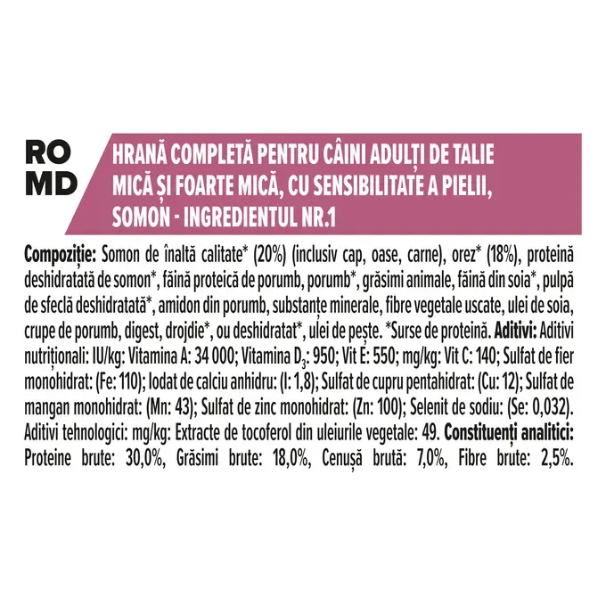 Purina PRO PLAN Small & Mini Adult Sensitive Skin cu Somon – hrană uscată pentru câini mici [5]