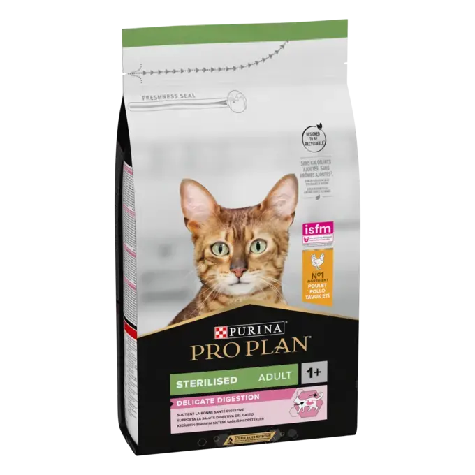 Purina PRO PLAN Sterilised Adult, Sensitive Digestion, Hrană Uscată pentru Pisici, 10kg [2]