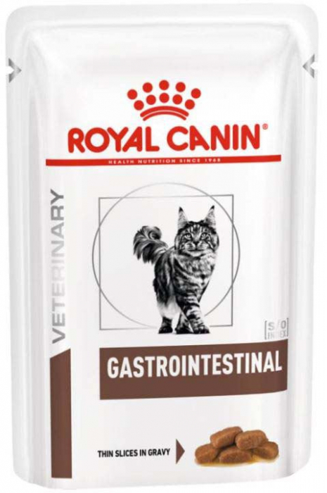 Royal Canin Gastrointestinal, Hrana umedă pentru pisici, Plic 85g [1]