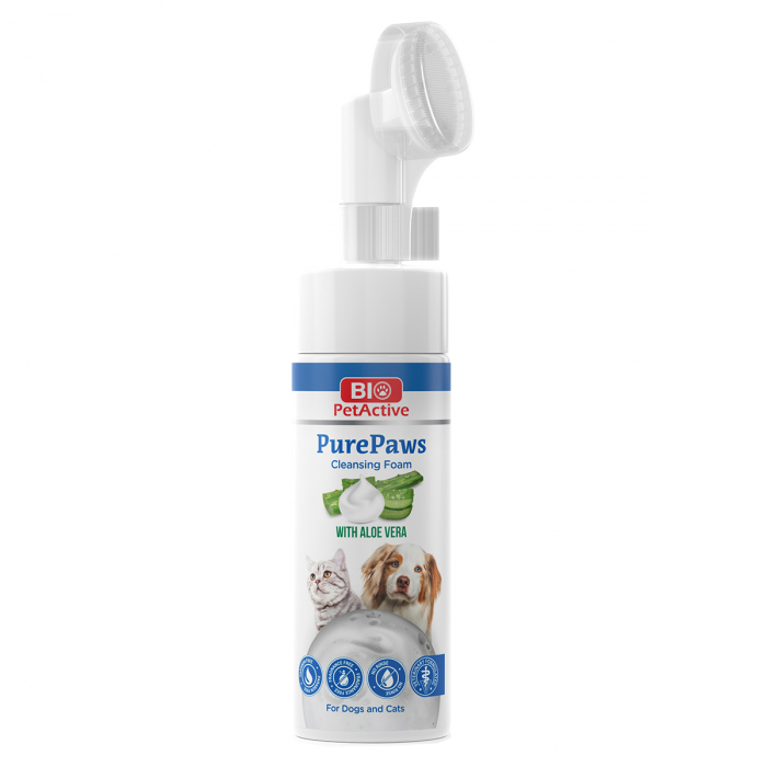 Spuma de Curățare Bio PetActive PurePaws Cleansing Foam pentru Câini și Pisici (150ml) [1]
