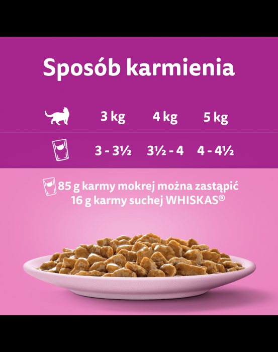 Whiskas Hrana umedă pentru pisici cu Somon în Sos, 85g [2]