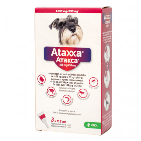 Antiparazitare - Ataxxa-solution-antiparazitara-caini-10kg-25kg