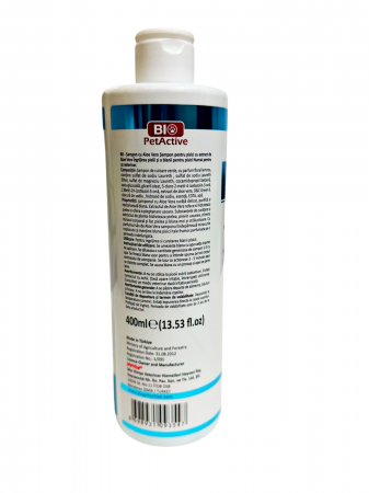 Șampon Bio PetActive Aloe Vera – 400ml, îngrijire blândă și hidratare pentru pisici [1]