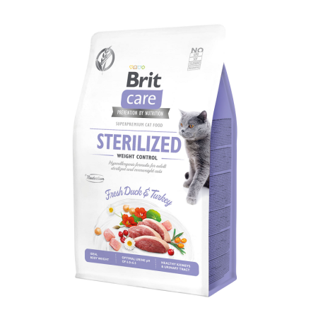 Hrana Uscata - britcaresterilisedweightcontrolratacurcan400g