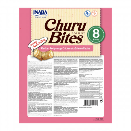 Churu Inaba Ciao Churu Bites Recompense pentru Câini cu Pui și Somon, 8x12g [1]