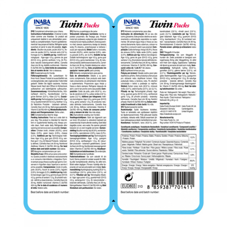 Churu Inaba Twin – Hrană umedă cu Pui, Legume și Brânză, 2x40g [1]