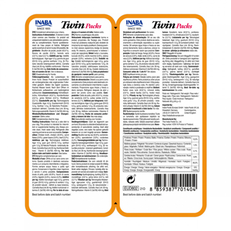 Inaba Churu Dog Twin – Hrană umedă cu Pui și Vită, 2x40g [1]