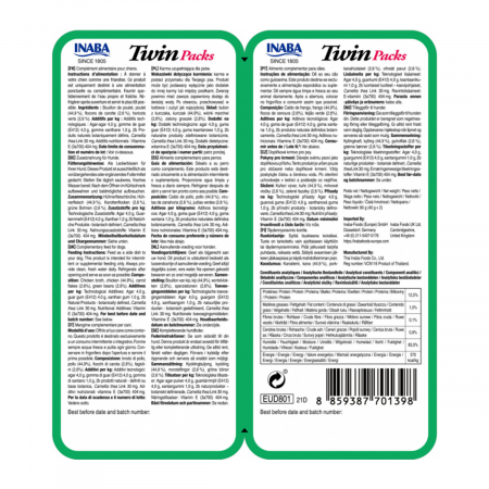 Inaba Ciao Churu Twin – Hrană umedă cu Pui și Legume, 2x40g [1]