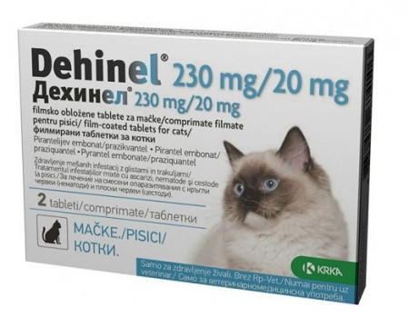 Antiparazitare - Dehinel Cat – Antiparazitar intern pentru pisici, 2 comprimate
