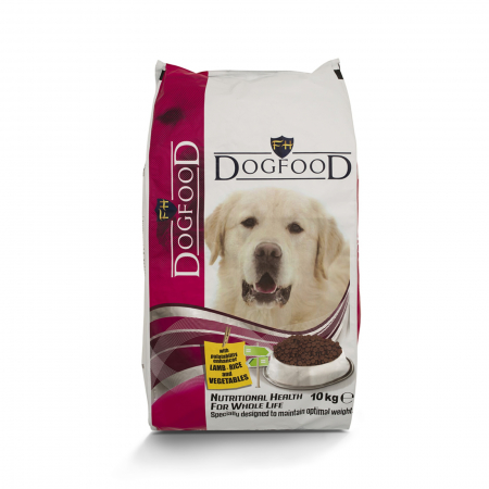 DOG FOOD Ljubimetz - Hrană uscată pentru câini adulți, cu Miel & Orez, 10kg [1]