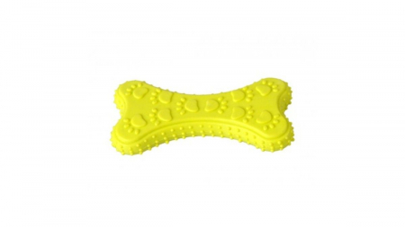 Jucarii - Jucărie pentru câini, Enjoy DENTAL OS LĂBUȚE, 10.5 cm, galben