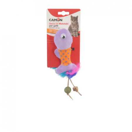 Jucarii - Jucărie pentru Pisici, Camon, Peștișor cu Catnip și Matatabi, 12 cm