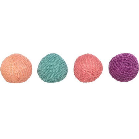 Jucarii - jucarie-pisici-set-2-mingi-tricotate-catnip-4-5cm