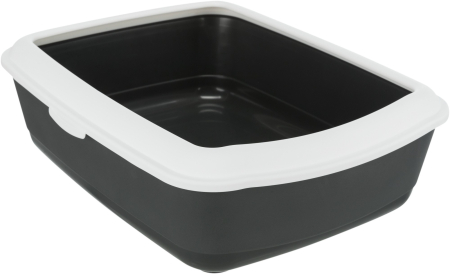 Igiena & Ingrijire - litiera-clasic-cu-rama-trixie-gri-alb-37x15x48cm