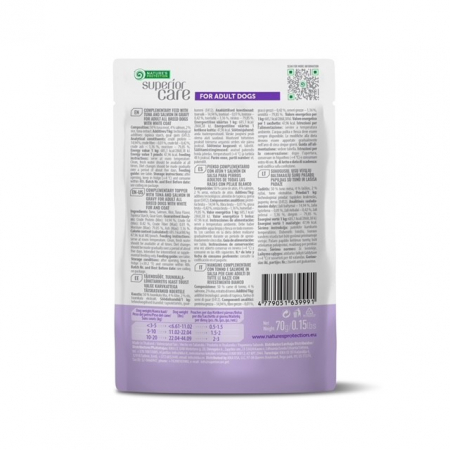Nature's Protection Superior Care – Hrană Umedă pentru Câini, Ton și Somon, 70g [1]