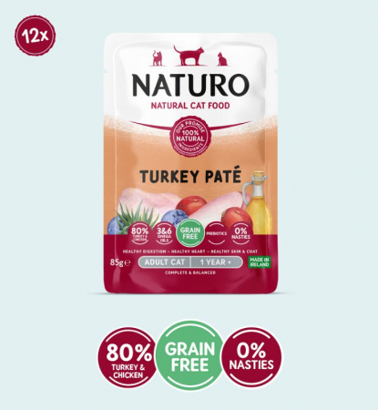 Naturo hrana umeda pisici mousse curcan 85g [5]