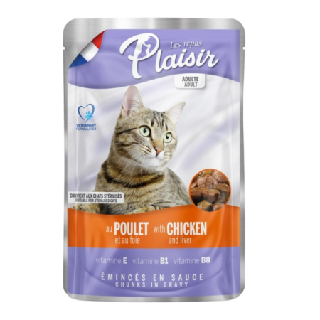Hrana Umeda - plaisir_pui_ficat_pisici_sterilizate_100g
