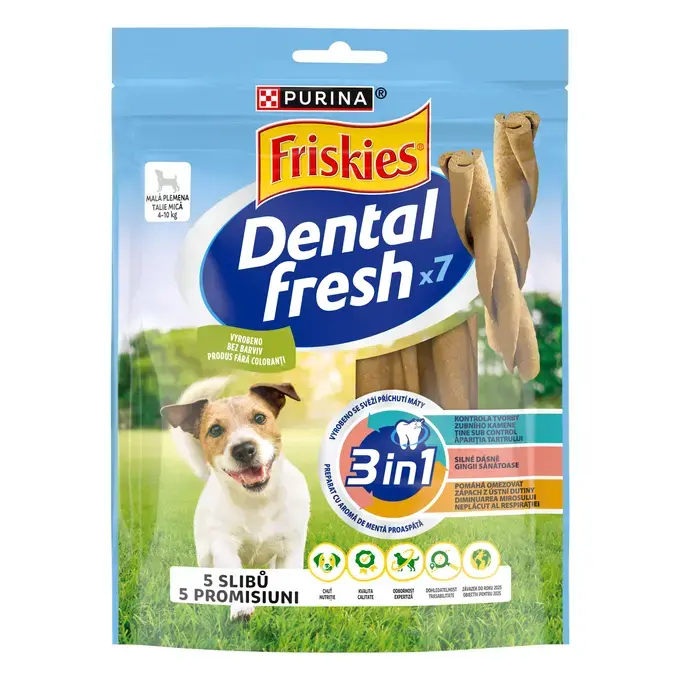 Recompense & Snacks - Friskies Dental Fresh Recompense igiena dentara caini 110g