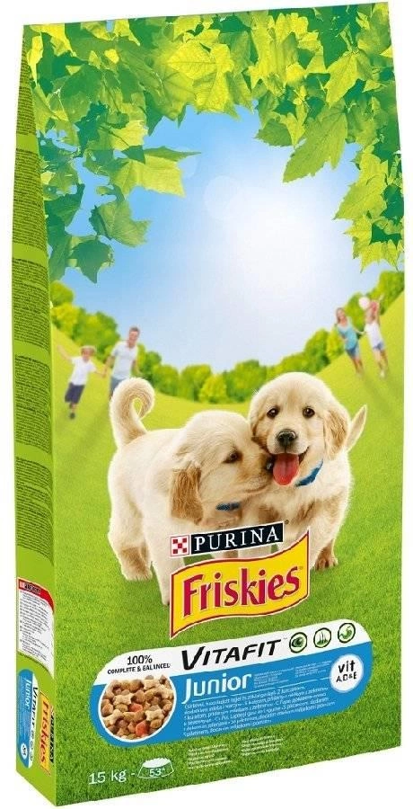 Hrana Caini - Friskies Junior Hrana uscata caini pui si legume 15kg