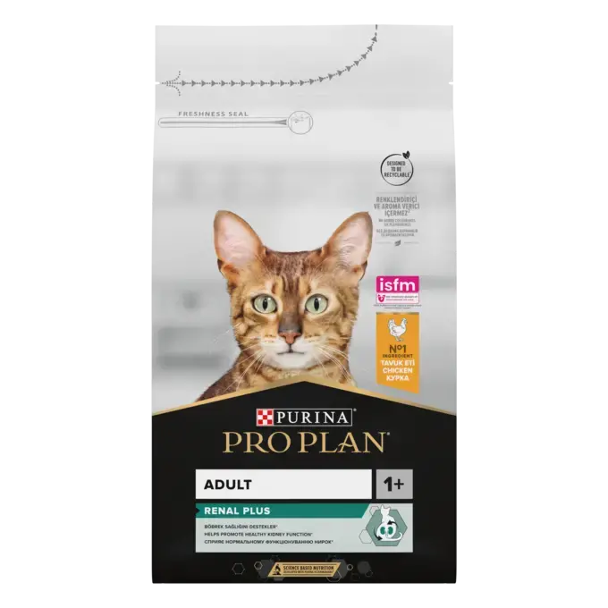 Purina PRO PLAN Adult Optirenal cu Pui – Hrană uscată completă pentru pisici adulte [1]