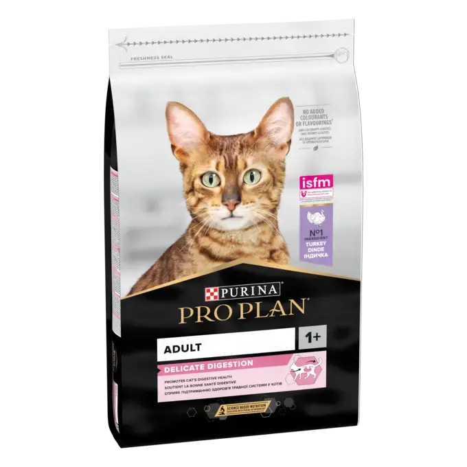 Purina PRO PLAN Adult 1+ Delicate Digestion Hrana Pisici Curcan Sensibilitate Digestiva