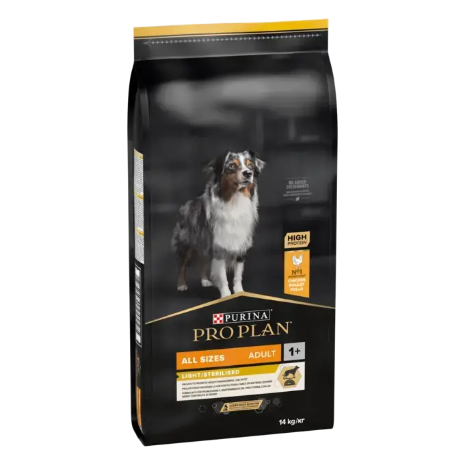 Hrana Uscata - Purina PRO PLAN Light / Sterilised Hrana Uscată pentru Câini cu Pui – 3kg