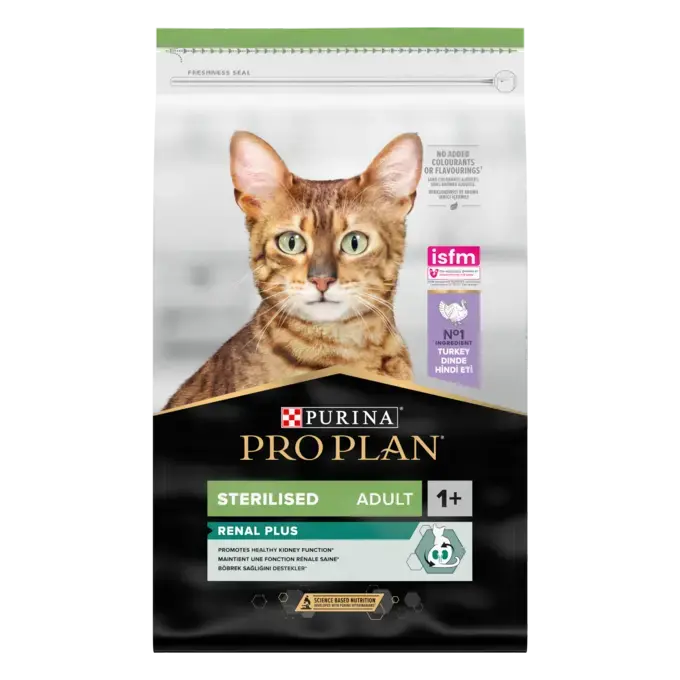 Purina PRO PLAN Sterilised Adult RENAL PLUS cu Curcan – Hrană uscată pentru pisici sterilizate [2]