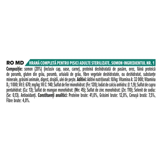 Purina PRO PLAN Sterilised Adult, RENAL PLUS, Hrană uscată pentru pisici, bogată în somon, 10kg [4]