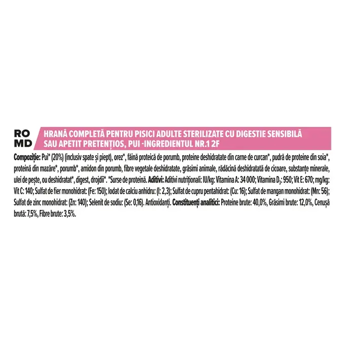Purina PRO PLAN Sterilised Adult, Sensitive Digestion, Hrană Uscată pentru Pisici, 10kg [5]