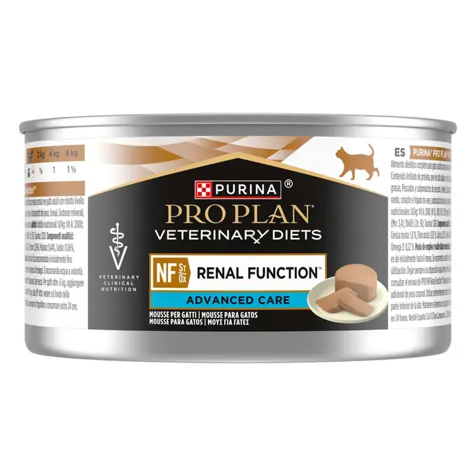 Diete veterinare - Purina PRO PLAN VETERINARY DIETS NF St/Ox Renal Function, Hrana Umedă pentru Pisici, 195g - Dietă pentru insuficiență renală
