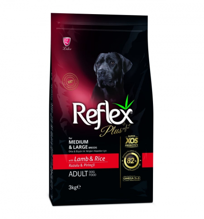 Hrana Caini - Reflex Plus Hrana Uscata pentru Câini Adult cu Miel, 15kg